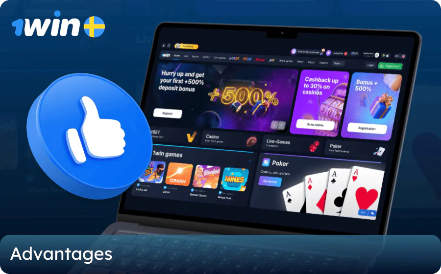 Advantages of 1win for Swedish players