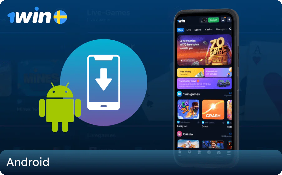 1win Android app for players from Sweden