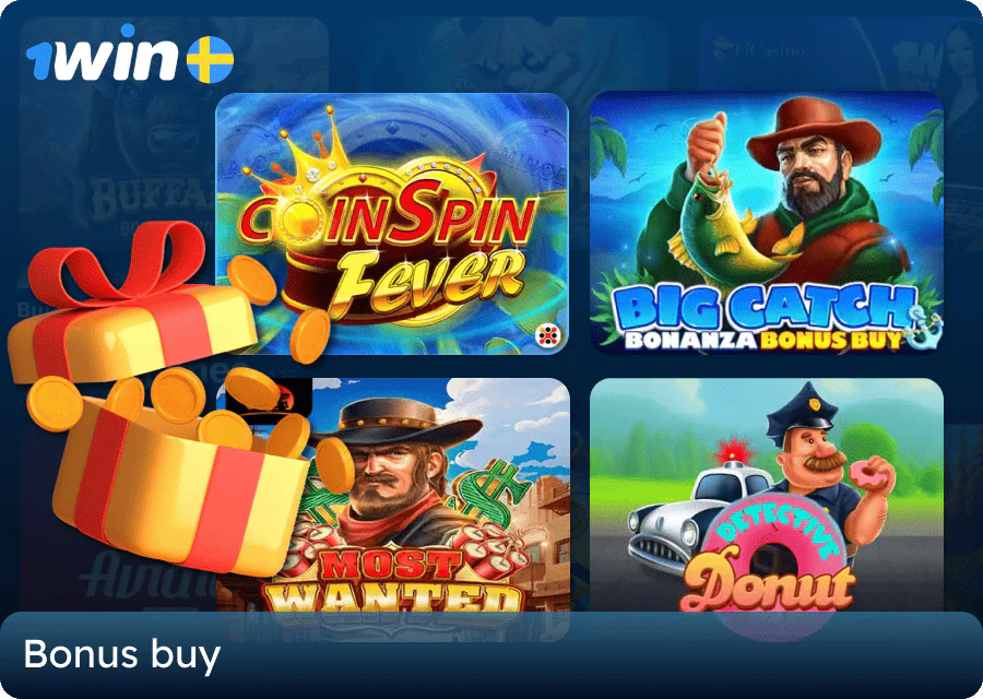 Games with Bonus Buy at 1win online casino in Sweden