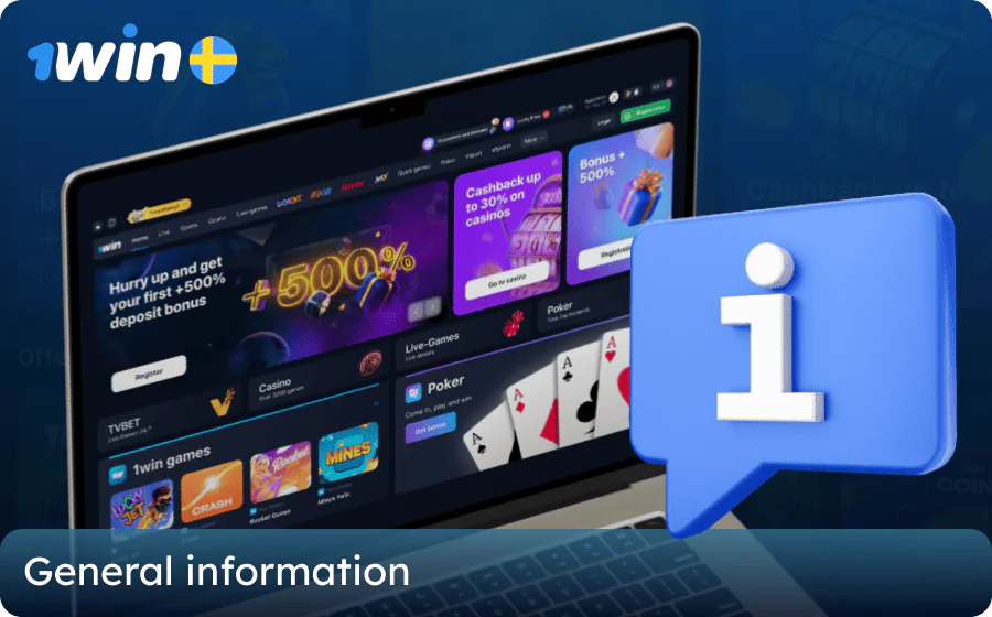 Basic information about 1win casino site in Sweden