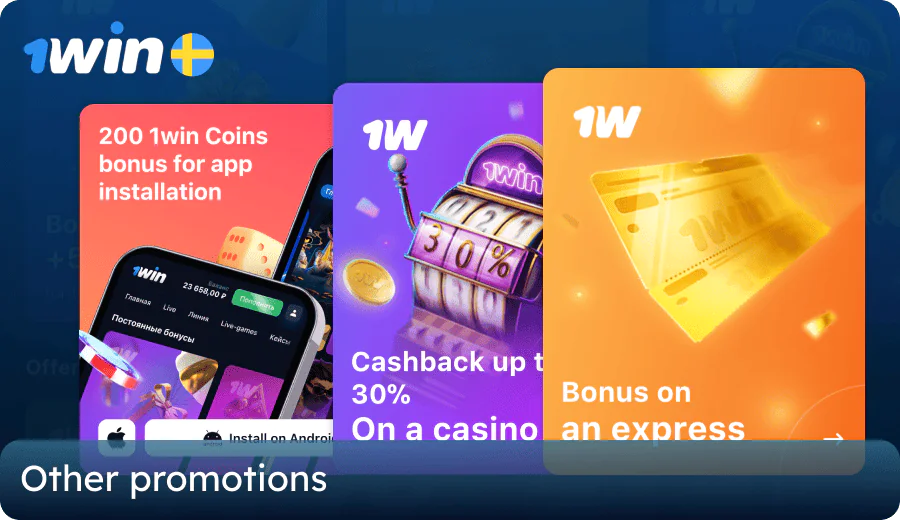 Other 1win promotions for Swedish players