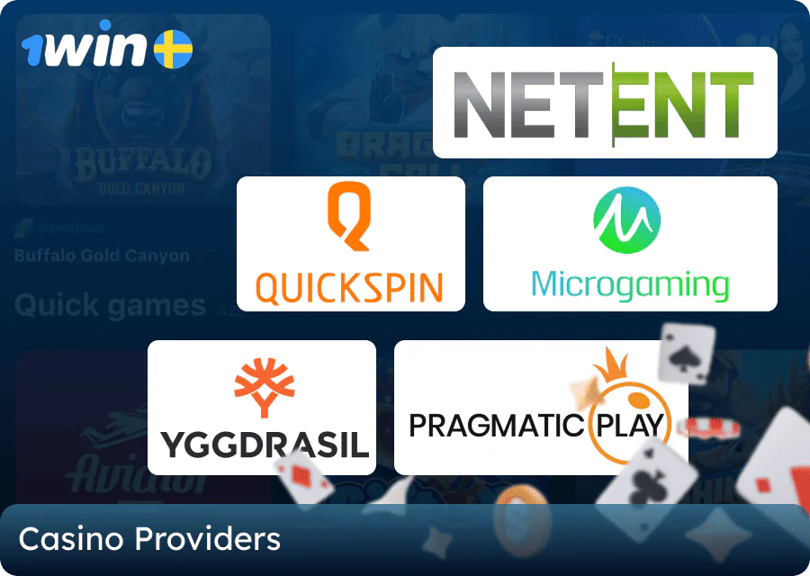1win casino game providers in Sweden