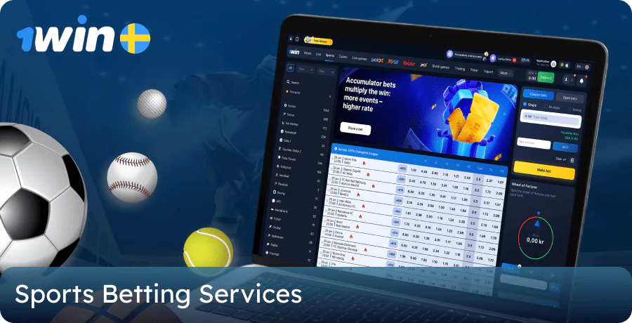 Betting on various sports on the 1win website in Sweden