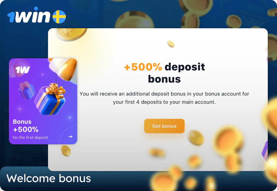 Welcome offer for Swedish 1win players